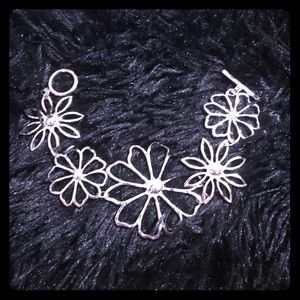 Silver Flower Bracelet